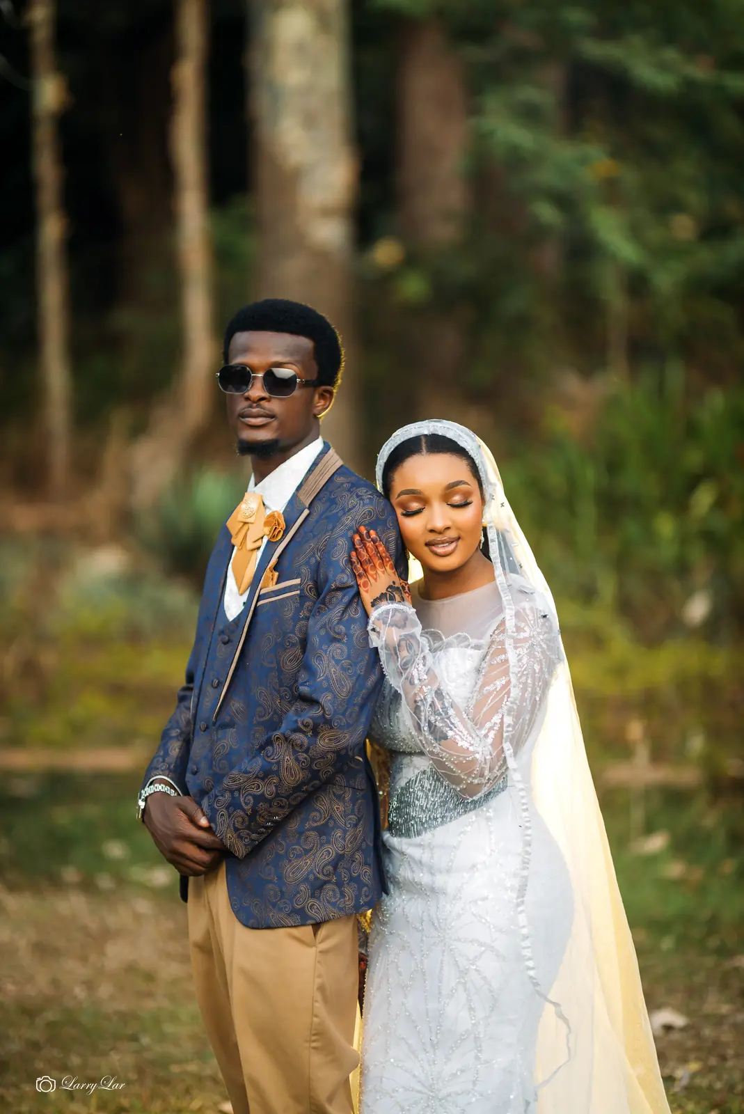 Wedding couple portrait